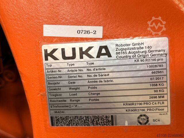 Ipari robot KUKA KR 90 R2700 pro