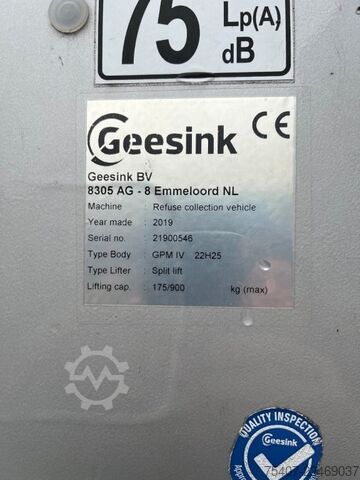 Müllwagen GEESINK BV GEESINK Müllaufbau GPM IV 22H25