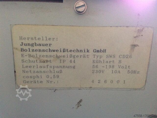 Συγκολλητής καρφιών Jungbauer SWS CD26