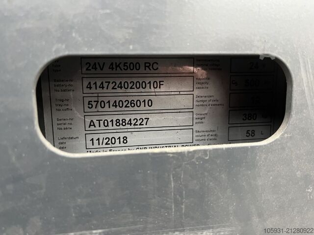 Stand-on stacker Linde D12S