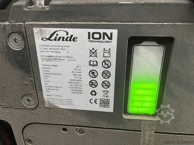 Electric 4-wheel forklift Linde E25-01