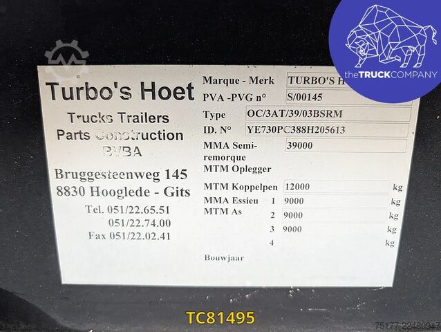 Containervervoer Turbos Hoet Tank chassis Gooseneck