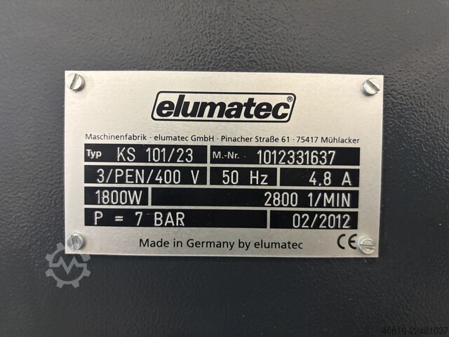 V-inkepzaag en inkepzaagmachine elumatec KS 101/23