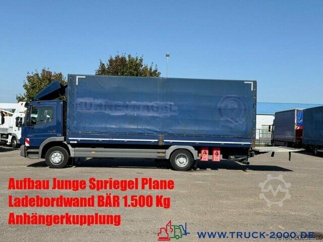 Ladbil med presenning Mercedes-Benz Atego 1224 Plane Spriegel LBW BÄR 1,5t + AHK