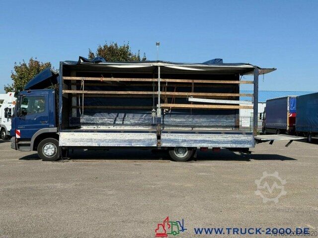Ladbil med presenning Mercedes-Benz Atego 1224 Plane Spriegel LBW BÄR 1,5t + AHK