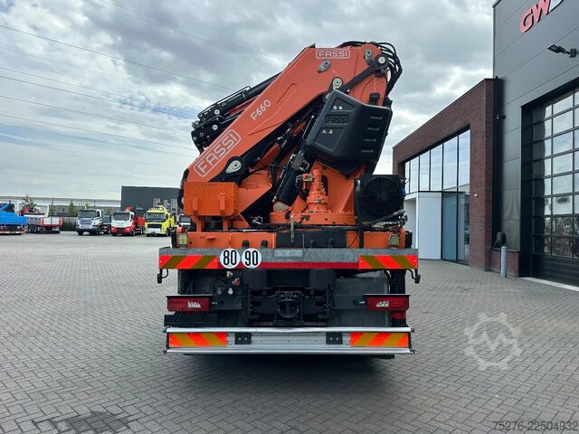 Camión grúa Scania R490 8x4 Tridem Fassi F660 + Fly Jib Euro 6