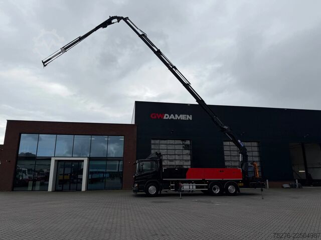 Kranbil Scania P370 XT 6x2 HMF 3220-K6+Fly jib FJ600-K3 Euro 6D