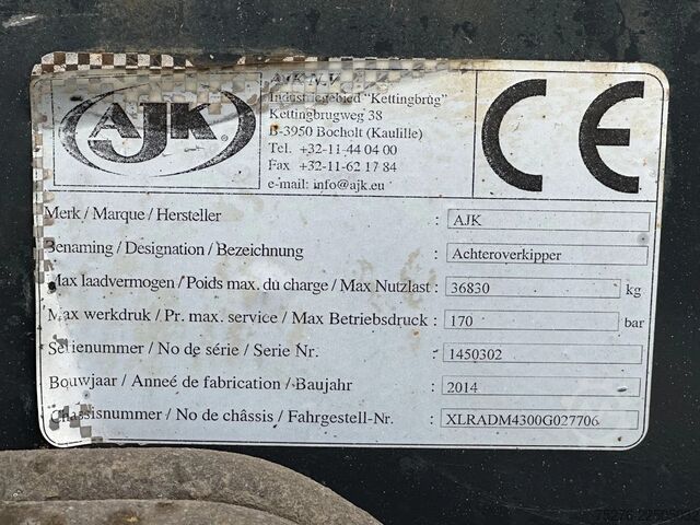 Skraldevogn Ginaf X6 5350 CTSE 10x6 AJK Kipper 26 m3 Euro 6
