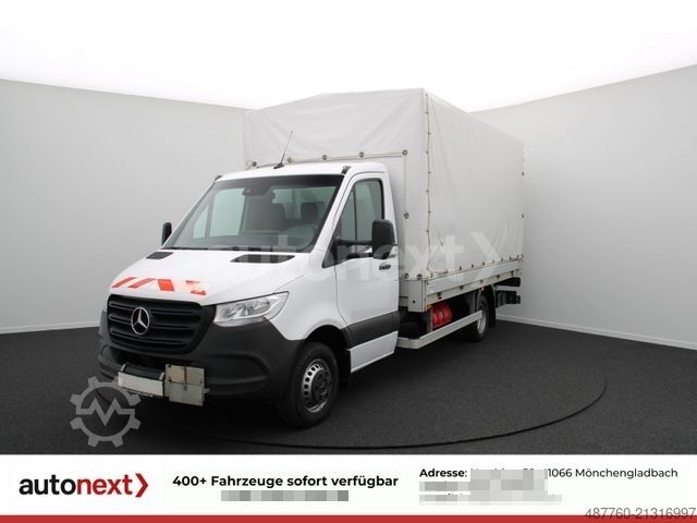 Curtain sider van MERCEDES-BENZ Sprinter 519 V6 MAXI *LBW+WERKSTATT+AHK* (1021)