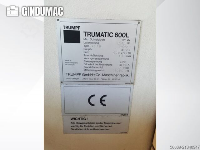 TRUMPF Trumatic 600L TRUMPF Trumatic 600L