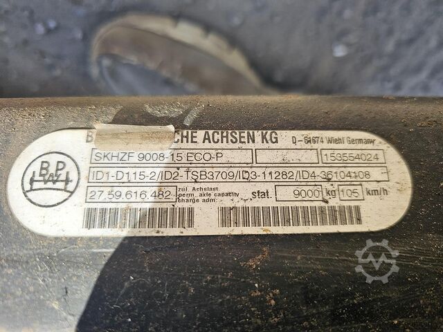 Axel BPW SKHZF 9008-15 ECO-P / MEGA AXLE / DISC