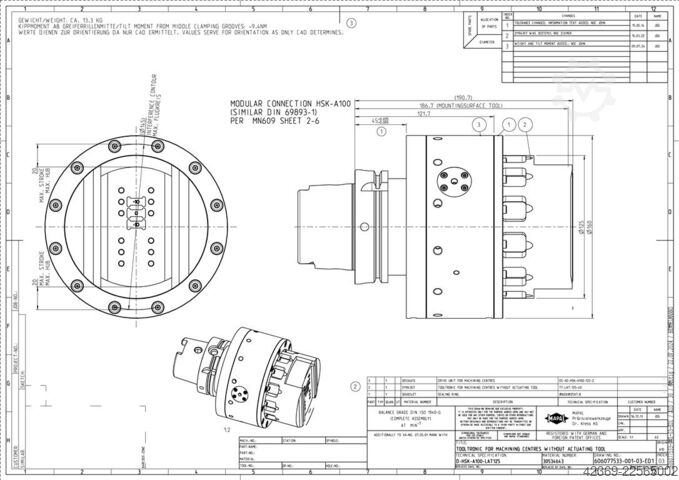 Bearbetningscentrum - universellt GROB-WERKE G 550 6-axis (5 Axis &U-axis Mapal)        272