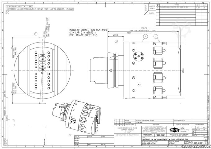 Bearbetningscentrum - universellt GROB-WERKE G 550 6-axis (5 Axis &U-axis Mapal)        272