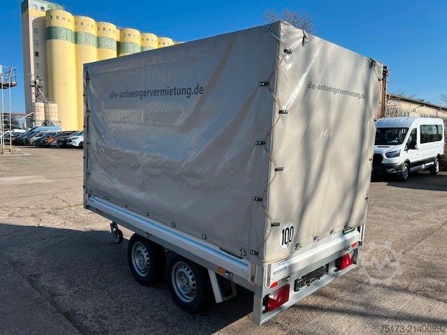 PKW-Anhänger UNSINN FZ-TECHNIK EB H 2715-20-13 Plane u. Spriegel 100 Kmh