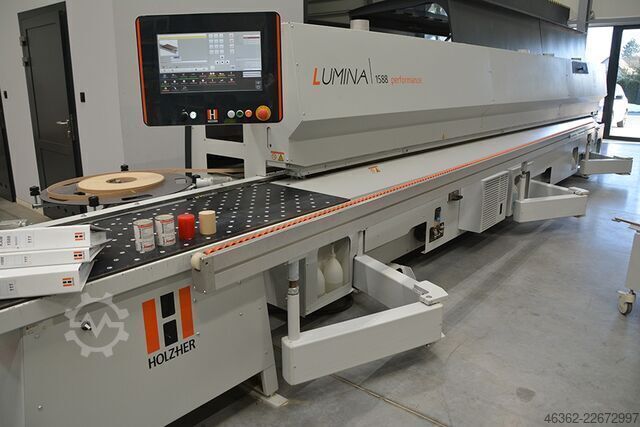 Mașină de aplicat canturi cu laser și adeziv PUR HOLZ-HER LUMINA 1588