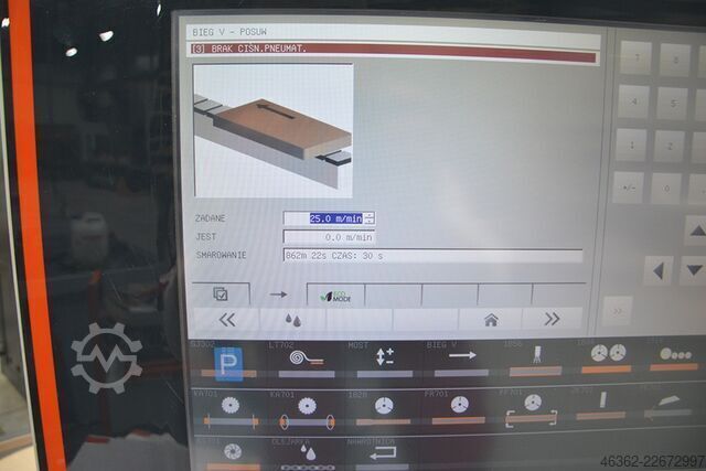 Mașină de aplicat canturi cu laser și adeziv PUR HOLZ-HER LUMINA 1588