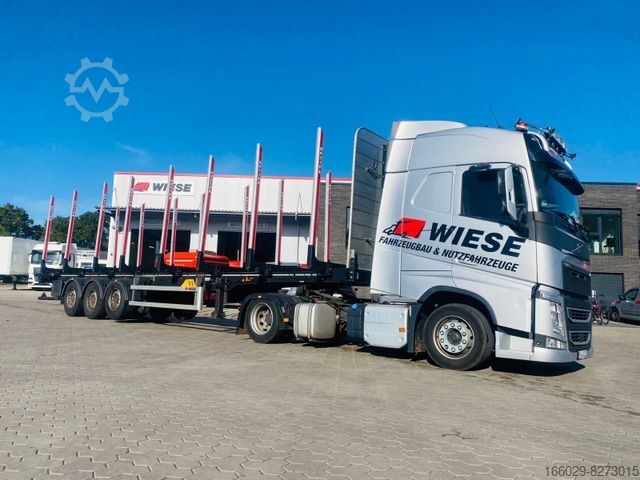 Rönkhordó félpótkocsi PAVIC Holzauflieger mit Schemel und Rungen