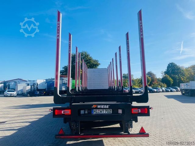 Rönkhordó félpótkocsi PAVIC Holzauflieger mit Schemel und Rungen