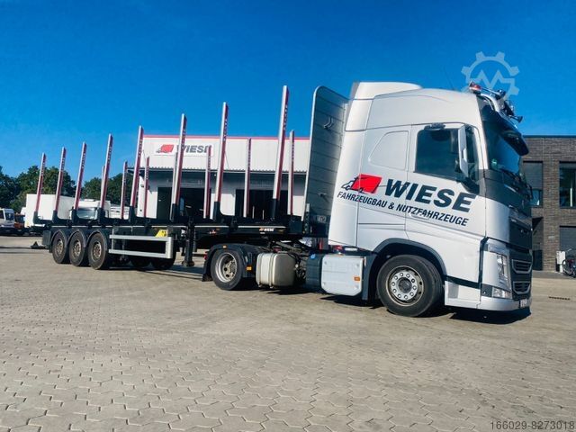 Rönkhordó félpótkocsi PAVIC Holzauflieger mit Schemel und Rungen