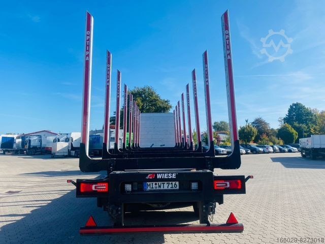 Rönkhordó félpótkocsi PAVIC Holzauflieger mit Schemel und Rungen