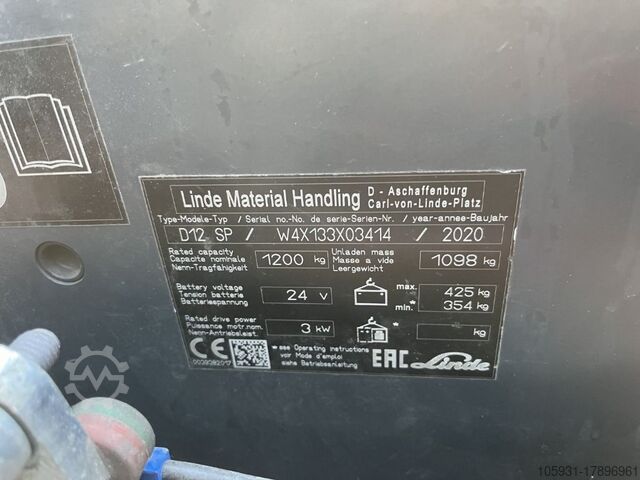 Chariot élévateur à fourche Linde D12SP