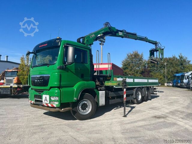 Kamyon üzerine monteli vinç MAN TG-S 26.320 6x2-2 BL Pritsche Kran Hiab XS166 DS