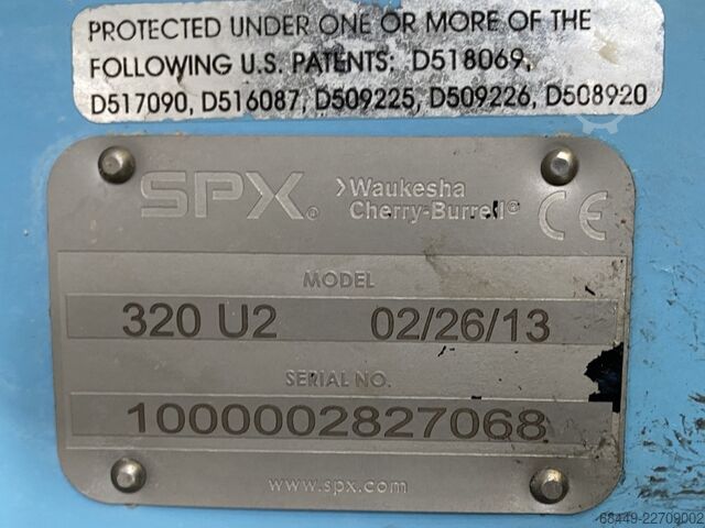 Vleesverwerkingsmachine Waukesha SPX Productpomp, Type 320-U2