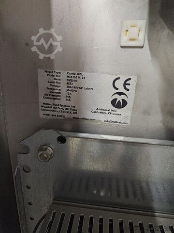 Húsfeldolgozó gép Millitec Food Systems Camix 300L