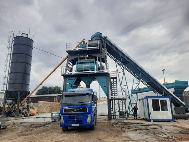 Central de betão, usina de concreto CONSTMACH 60 M3/H Fixed Concrete Batching Plant