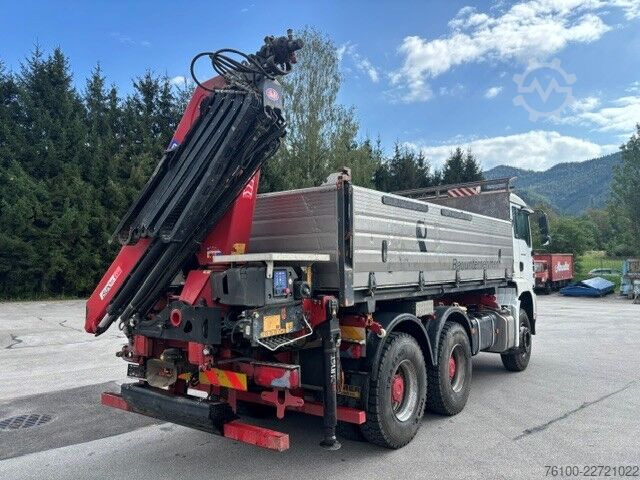 Autocamion basculant tridirecțional MAN TGA 26.350 3-Seitenkipper+Kran