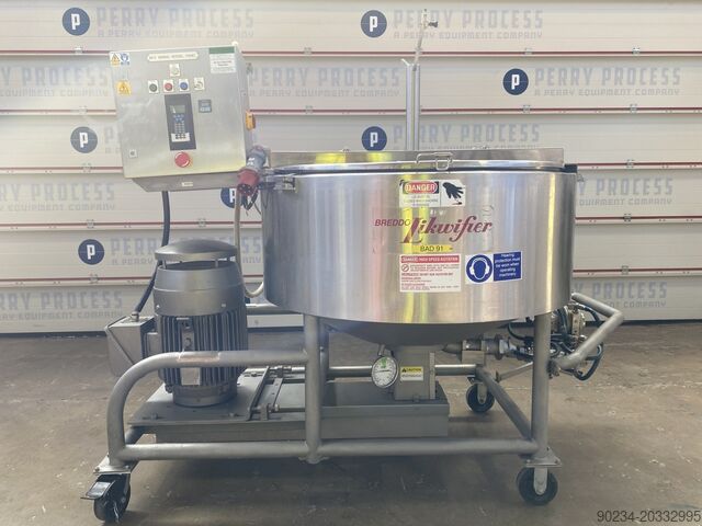 378 Litre Stainless Steel Vertical Mixing Vessel / Likwifier. BREDDO LORWW
