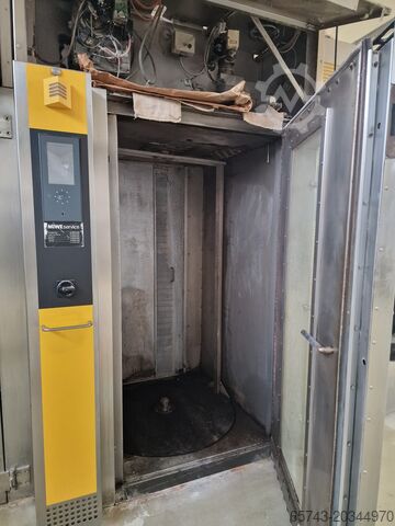 Forno rotativo de padaria com carrinho Miwe ROLL IN 60x80