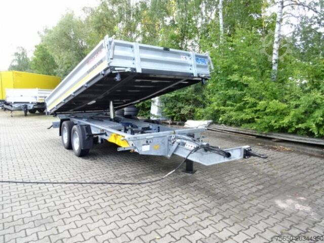 Reboque basculante Möslein TTG 11 Verzinkt  neuer Tandem 3- Seitenkipper Tieflader-- Neufahrzeug --
