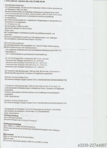 Opslaglift Haenel 1300-825
