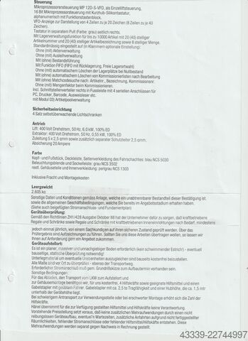 Opslaglift Haenel 1300-825