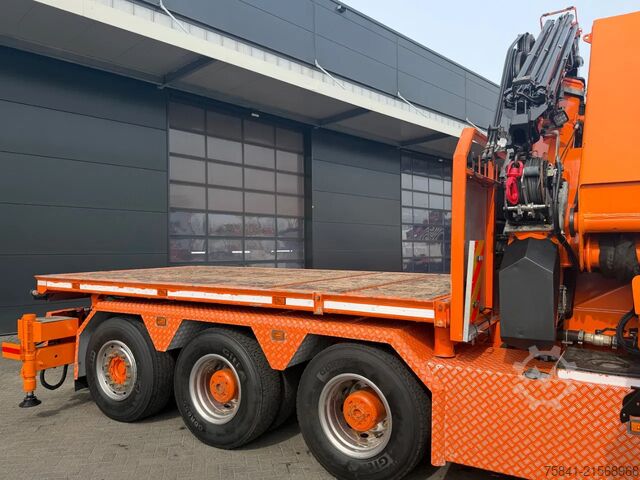 Φορτηγό γερανού Scania R580 V8 R 580 LB 8x4 HMF 4020-K6 + JIB FJ 600-K4