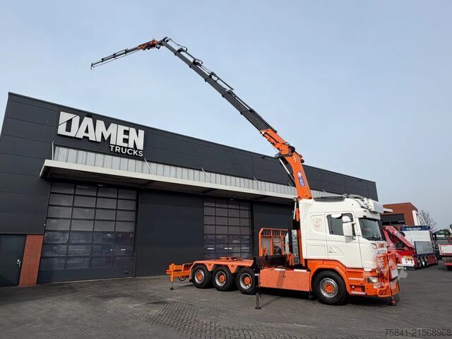Jeřábové vozidlo Scania R580 V8 R 580 LB 8x4 HMF 4020-K6 + JIB FJ 600-K4