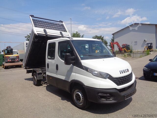 Kiepwagen bestelauto IVECO Daily Doka 35S14 Doka Kipper Klima AHK 7-Sitzer