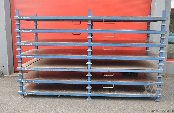Stapelbare pallet met zijborden Unbekannt Rungenpalette 320 x 120