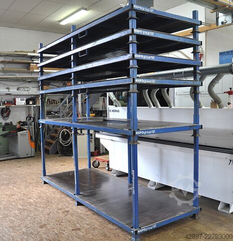Stapelbare pallet met zijborden Unbekannt Rungenpalette 320 x 120