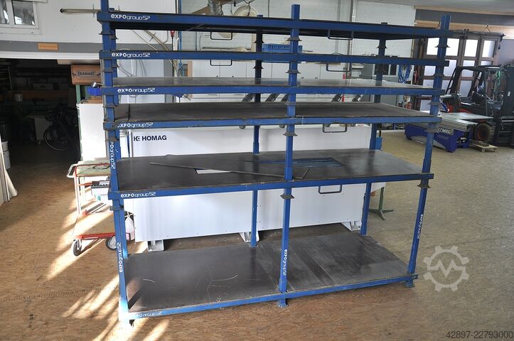 Stapelbare pallet met zijborden Unbekannt Rungenpalette 320 x 120