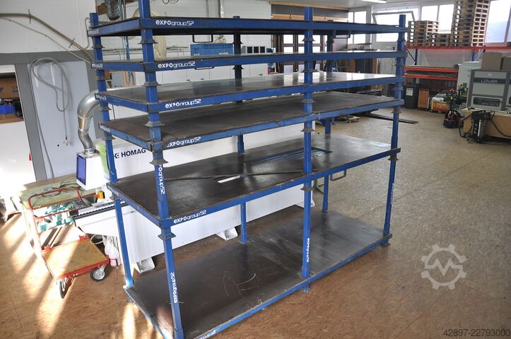 Stapelbare pallet met zijborden Unbekannt Rungenpalette 320 x 120
