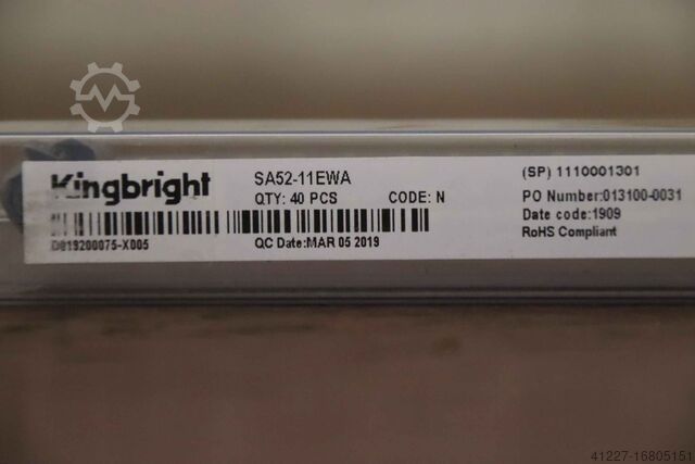 LED-display 40 stycken Kingbright SA52-11EWA
