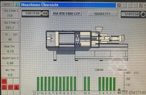 Spritzgießmaschine KraussMaffei KM 420-1900 C2