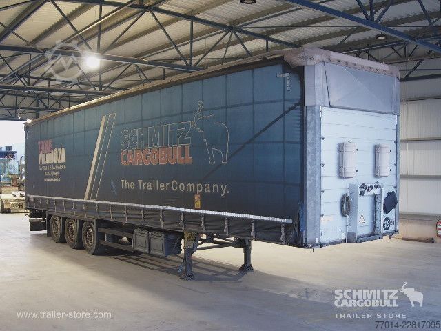 Open semitrailer with tarp Schmitz Cargobull Curtainsider Mega