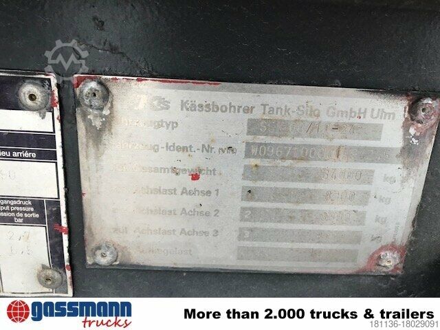Siloauflieger Kässbohrer Kässbohrer SSK 60/10-24 ADR, 60 cbm,