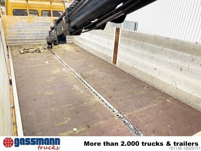 Platós teherautó Mercedes-Benz Axor 1833 L 4x2 mit Heckkran Hiab XS 133 K-2