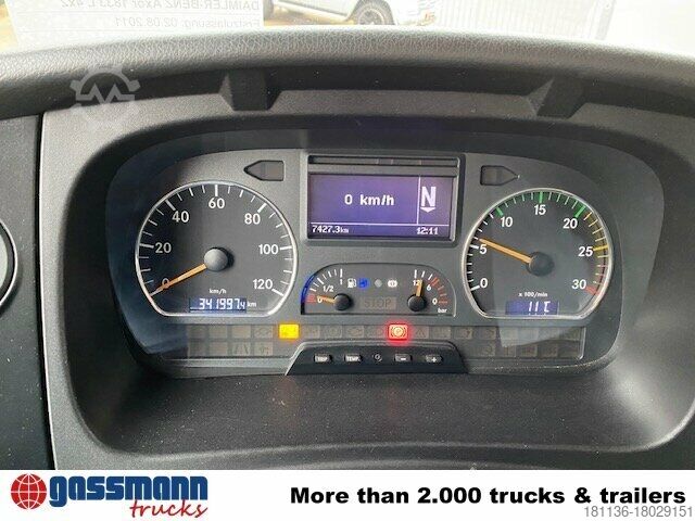 Platós teherautó Mercedes-Benz Axor 1833 L 4x2 mit Heckkran Hiab XS 133 K-2