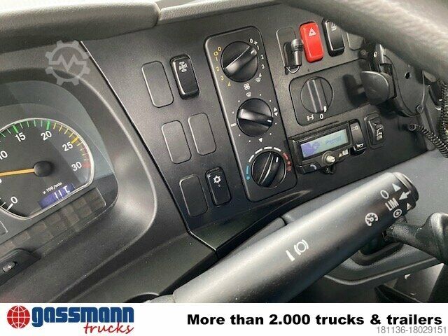 Platós teherautó Mercedes-Benz Axor 1833 L 4x2 mit Heckkran Hiab XS 133 K-2
