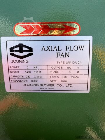 Industrijski aksijalni ventilator JOUNING JAF-DA-24 2HP 400V Wentylator osiowy przemysłowy JOUNING JAF-DA-24 2HP 400V Wentylator osiowy przemysłowy JOUNING JAF-DA-24 2HP 400V